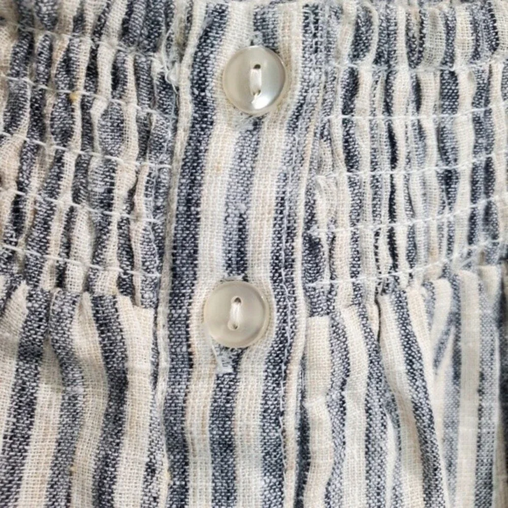 7 for all mankind blue and white jumpsuit medium nwt